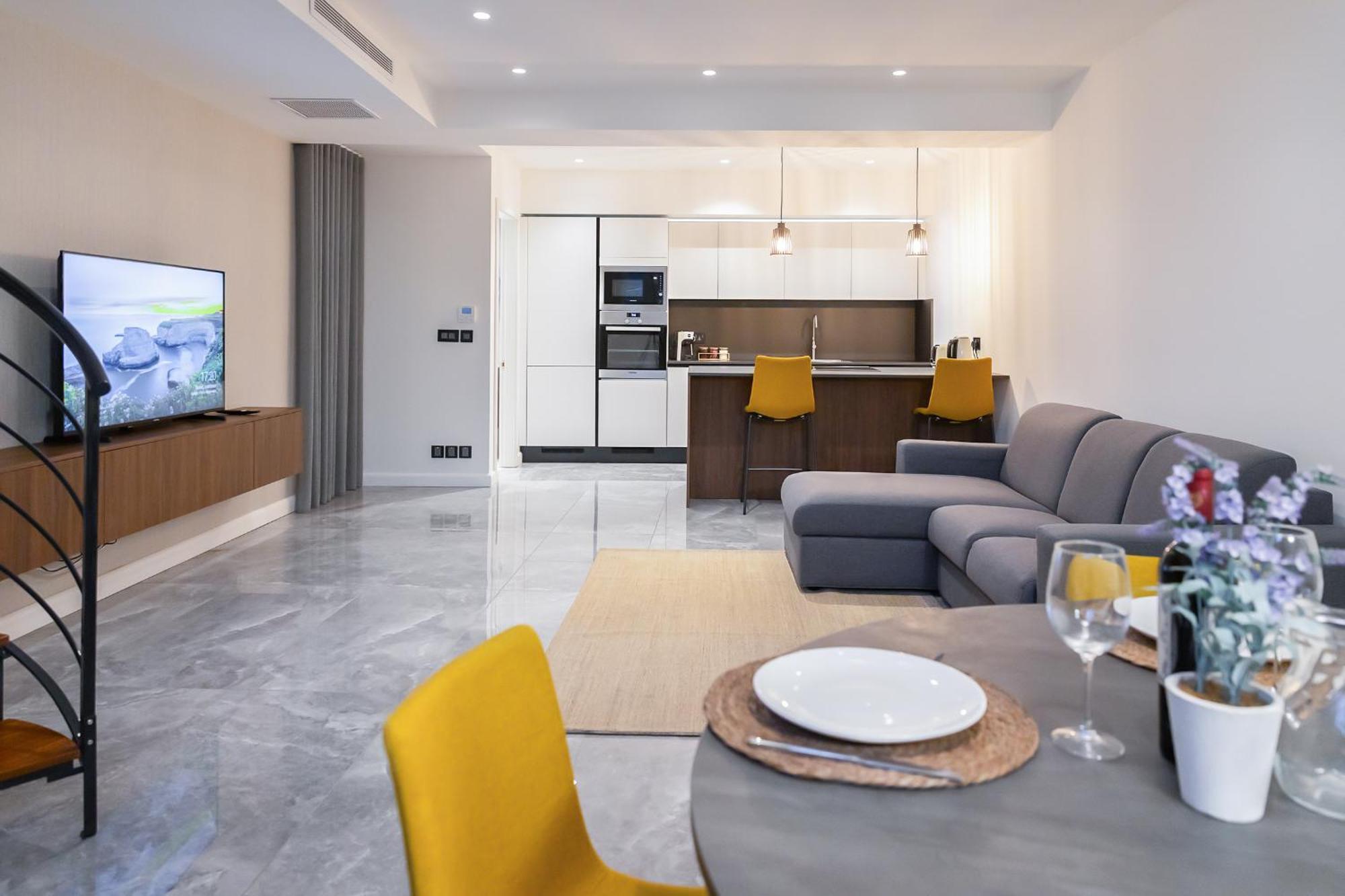 Florette Suite 1Br With Stunning Lounge Terrace By Arcobnb Il-Furjana Dış mekan fotoğraf